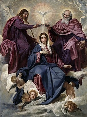 Le couronnement de la Vierge par Diego Velasquez